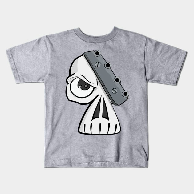Metalhead Skull Kids T-Shirt by Dad n Son Designs